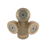 4 punti Filettatura interna Rame Tre fori Spruzzatore agricolo Orticoltura Piantina Irrigazione Rimozione della polvere Raffreddamento Nebulizzatore Ugello