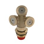 1/2 Punti Filettatura Esterna Con Filtro In Rame A Tre Fori Spruzzatore Agricolo Orticoltura Piantina Irrigazione Rimozione Della Polvere Raffreddamento Ugello Nebulizzante