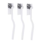 Spazzola per tazza Spazzola per gamberi Spazzola per pulizia multifunzione con manico lungo per capelli duri (Grigio Bianco)