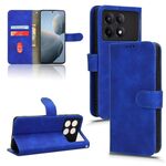 Per Xiaomi Redmi K70 / K70 Pro Custodia per telefono in pelle con vibrazione magnetica Skin Feel (blu)