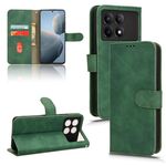 Per Xiaomi Redmi K70 / K70 Pro Custodia per telefono in pelle con vibrazione magnetica Skin Feel (verde)