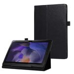 Custodia per tablet in pelle con texture litchi per Samsung Galaxy Tab A9+ con supporto (nero)