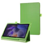 Custodia per tablet in pelle con texture litchi per Samsung Galaxy Tab A9 con supporto (verde)