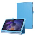 Custodia per tablet in pelle con texture litchi per Samsung Galaxy Tab A9 con supporto (blu cielo)