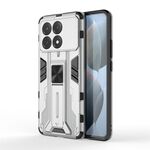 Per Redmi K70E Custodia per telefono ibrida in TPU Supersonic Armor per PC (argento)