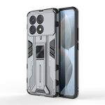 Per Redmi K70E Supersonic Armor PC Custodia ibrida in TPU per telefono (grigio)