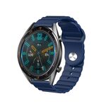 Per Xiaomi Watch S1 Cinturino per orologio in silicone ondulato da 22 mm (blu)