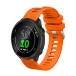 Per Garmin Vivomove 3 cinturino in twill di silicone da 20 mm (arancione)