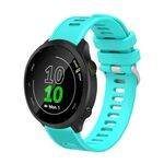 Per Garmin Vivoactive3 Music 20 mm cinturino in twill di silicone (anatra d'acqua)