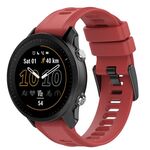 Per Garmin Forerunner 955 22mm cinturino in silicone a tinta unita (rosso)