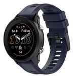 Per Garmin Fenix 6 GPS 22mm cinturino in silicone a tinta unita (blu scuro)