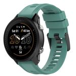 Per cinturino in silicone a tinta unita Garmin Quatix 5 Sapphire 22mm (verde pino)