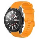 Per Samsung Galaxy Watch5 Pro 45mm 20mm Cinturino in silicone a tinta unita (giallo)