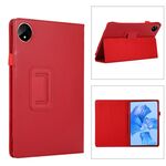 Custodia per tablet in pelle con texture litchi per Huawei MatePad Pro 11 2024 con supporto (rosso)
