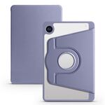 Per Samsung Galaxy Tab A9 Custodia in pelle per tablet intelligente con rotazione a 360 gradi in acrilico (viola lavanda)