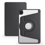 Per Samsung Galaxy Tab A9+ Custodia in pelle per tablet intelligente con rotazione a 360 gradi in acrilico (nera)