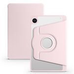 Per Samsung Galaxy Tab A9+ Custodia in pelle per tablet intelligente con rotazione a 360 gradi in acrilico (rosa sabbia)