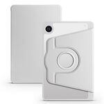 Per Samsung Galaxy Tab A9+ Custodia in pelle per tablet intelligente con rotazione a 360 gradi in acrilico (grigio siderale)