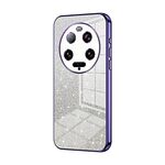 Per Xiaomi 13 Custodia per telefono elettrolitico in polvere glitter ultra sfumata (viola)