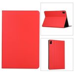 Per Lenovo Tab M11 / Xiaoxin Pad 11 2024 Custodia in pelle flip con texture elastica per tablet(Rosso)