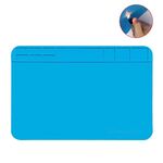 Tappetino per tavolo per saldatura con cuscinetto in silicone resistente alle alte temperature 30x20 cm