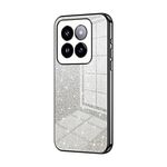 Per Xiaomi 14 Pro Custodia per telefono elettrolitico in polvere glitter sfumata (nera)