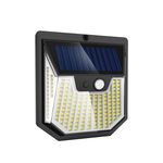 1pc XY0159 Lampada da parete per cortile con sensore solare per il corpo umano da 159 LED