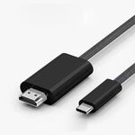 Cavo adattatore USB-C / Type-C a HDMI HD 4K 30 Hz, lunghezza: 1,8 m (nero)