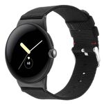 Per Google Pixel Watch 2 / Pixel Watch Cinturino in tela di nylon (nero)