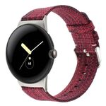 Per Google Pixel Watch 2 / Pixel Watch Cinturino in tela di nylon (rosso)