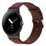 Per Google Pixel Watch 2 / Pixel Watch Cinturino in tela di nylon (vino rosso)