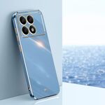 Per Xiaomi Redmi K70E XINLI Straight Edge 6D Placca Custodia in TPU per telefono (Blu celeste)