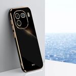 Per vivo iQOO 12 Pro 5G XINLI Straight Edge 6D Placca Custodia in TPU per telefono (Nero)