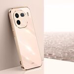 Per vivo iQOO 12 Pro 5G XINLI Straight Edge 6D Placca Custodia in TPU per telefono (Rosa)