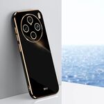 Per vivo X100 Pro 5G XINLI Straight Edge 6D Placca Custodia in TPU per telefono (Nero)