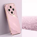 Per vivo X100 Pro 5G XINLI Straight Edge 6D Placca Custodia per telefono in TPU (Viola ciliegia)