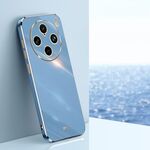Per vivo X100 Pro 5G XINLI Straight Edge 6D Placca Custodia in TPU per telefono (Blu celeste)