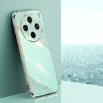Per vivo X100 Pro 5G XINLI Straight Edge 6D Placca Custodia in TPU per telefono (Verde menta)
