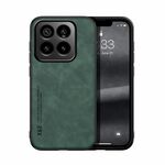 Custodia per telefono posteriore in pelle magnetica Skin Feel per Xiaomi 14 Pro (verde)