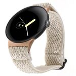 Per Google Pixel Watch 2 / Pixel Watch Cinturino in nylon intrecciato Wave (albicocca)