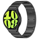 Per Samsung Galaxy Watch6/6 Classic/5/5 Pro Cinturino in metallo con un solo tallone stile pulsante (nero)