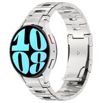 Per Samsung Galaxy Watch6/6 Classic/5/5 Pro Cinturino in metallo stile acciaio al titanio (argento)