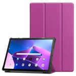 Per Lenovo Qitian K10 Pro 5G Custodia smart tablet in pelle 3 pieghevoli (rosa rossa)