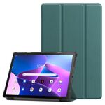 Per Lenovo Qitian K10 Pro 5G Custodia smart tablet in pelle 3 pieghevoli (verde)