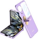 Per OPPO Find N3 Flip GKK Ultrasottile integrato con custodia per telefono con cintura corticale rotante (viola)