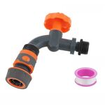 Rubinetto interruttore valvola cortile connettore giardino esterno, specificazione: set rubinetto + connettore rapido rivestito di colla a 6 punti