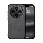 Custodia per telefono posteriore in pelle magnetica per vivo X100 Pro Skin Feel (grigio scuro)