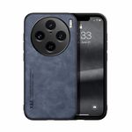Custodia per telefono posteriore in pelle magnetica per vivo X100 Pro Skin Feel (blu)