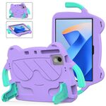 Per Huawei MatePad 11 2023/2021 Ice Baby EVA Custodia rigida antiurto per tablet PC (viola chiaro + verde menta)