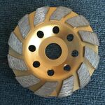 Mola a forma di ventaglio per smerigliatrice ceramica con lame diamantate e lucidanti per pietra di cemento da 100 mm, specifica: dente grosso di livello B